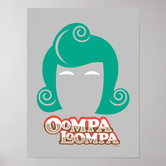 Affiche Oompa Loompa Graphique de cheveux (Devant)