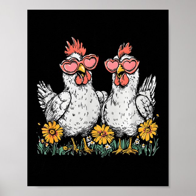 Affiche Oops I Got Another Chicken, Funny Farm Animal  (Devant)