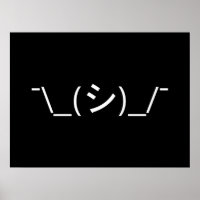 Oops Shrug Emoticon ; -\_(シ)_/
