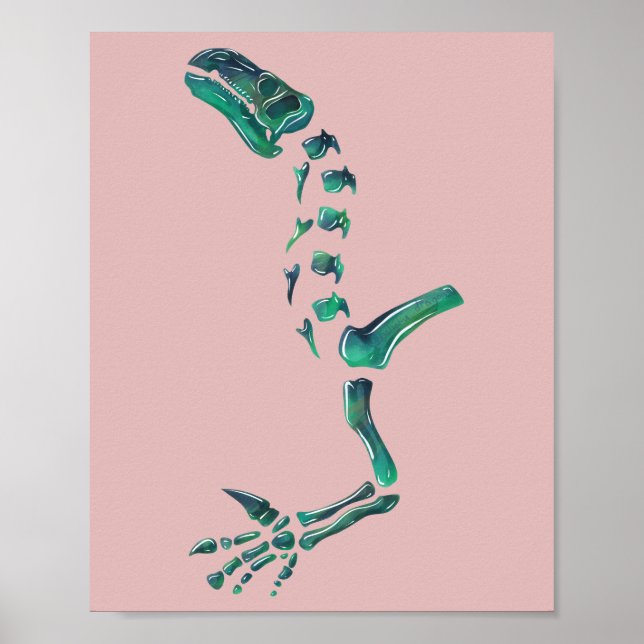 Affiche Opal Iguanodon Dinosaur (Devant)