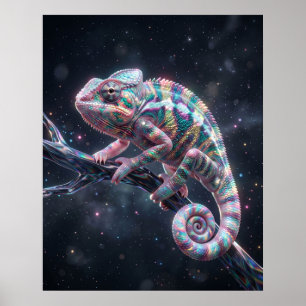 Affiche Opale Caméléon Holo Branche