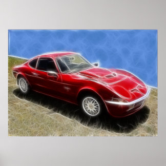 Affiche Opel GT