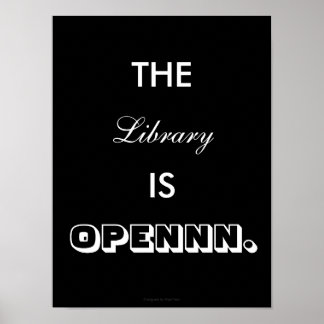 Affiche Open de la Bibliothèque