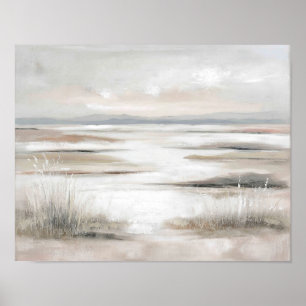 Affiche Open Horizon Marsh #3 – Paysage artistique doux et