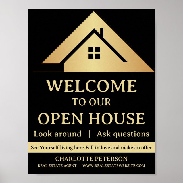 Affiche Open House immobilier (Devant)