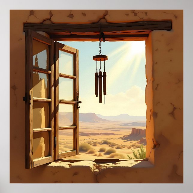 Affiche Open Window in the Desert  (Devant)