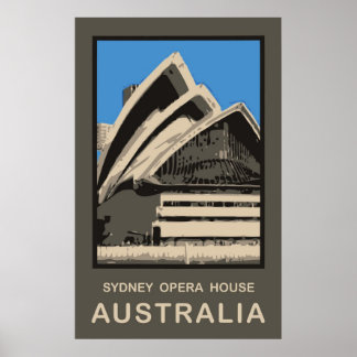 Affiche Opéra d'Australie Sydney