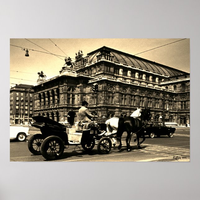 Affiche Opéra de la Staatsoper de Vienne en Autriche Fiake (Devant)
