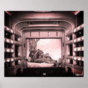 Affiche Opéra de l'intérieur de la Staatsoper de Vienne Au