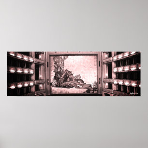 Affiche Opéra de l'intérieur du Staatsoper de Vienne en Au