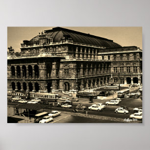 Affiche Opéra de l'Opéra d'État de Vienne en Autriche vint