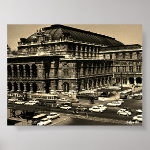 Affiche Opéra de l'Opéra d'État de Vienne en Autriche vint