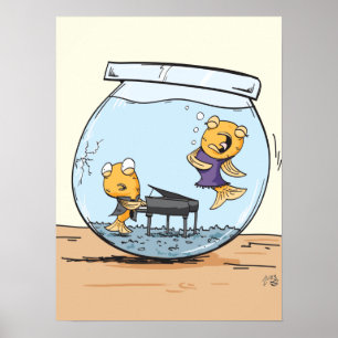 Affiche Opéra de poisson rouge