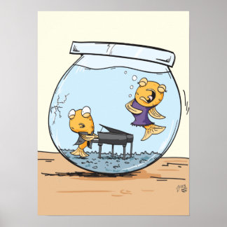 Affiche Opéra de poisson rouge