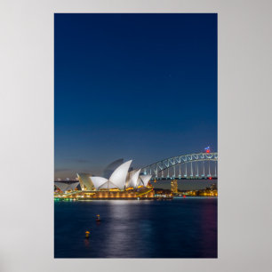 Affiche Opéra de Sydney la nuit