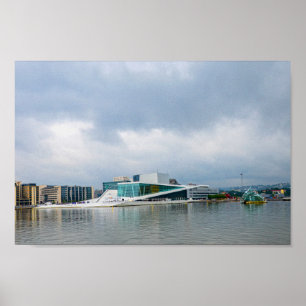 Affiche Opéra d'Oslo, Norvège