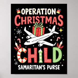 Affiche Opération amusante Noël Famille d'enfants Correspo