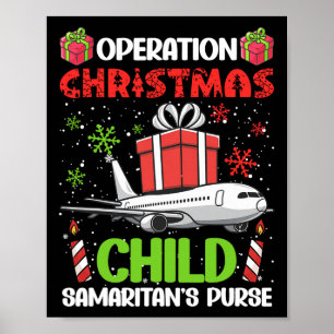 Affiche Opération Enfant de Noël Sac à main drôle F