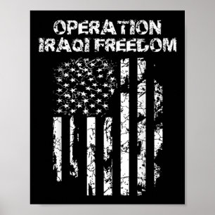 Affiche Opération Iraq Freedom Combat Veteran