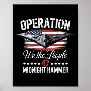 Affiche Opération Jet Stealth B-2 Midnight Hammer Minuit