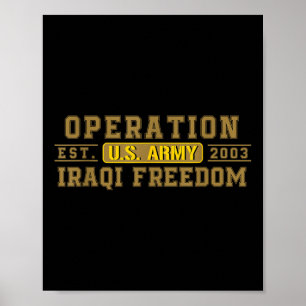 Affiche Opération Liberté Irakienne Vétérinaire Combattez 