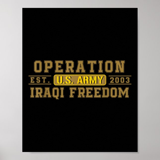 Affiche Opération Liberté Irakienne Vétérinaire Combattez  (Devant)