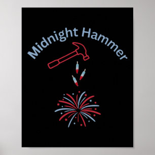 Affiche Opération Marteau et Feux d'Artifice Marteau de Mi