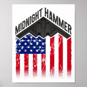 Affiche Opération Midnight Hammer - Drapeau Usa Midnight H