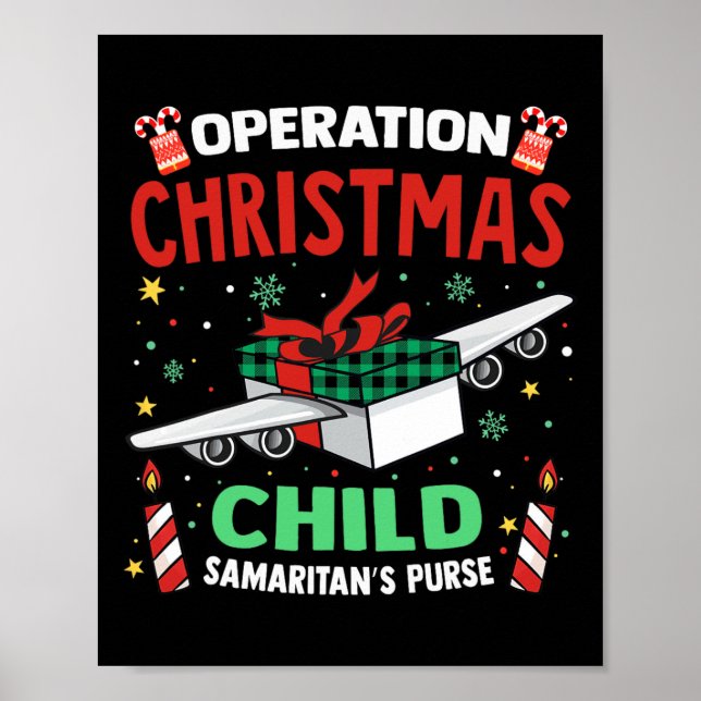 Affiche Opération Noël Enfant Funny Famille Correspondant  (Devant)
