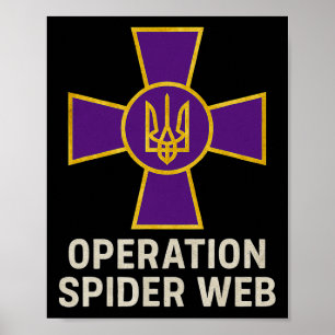 Affiche Opération Toile d'araignée Héros d'Ukraine Milice