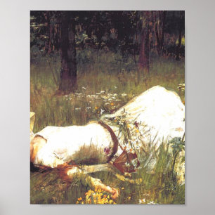 Affiche Ophelia 1889 Par John William Waterhouse
