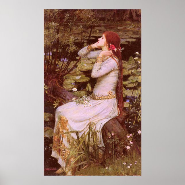 Affiche Ophelia by John William Waterhouse (Devant)