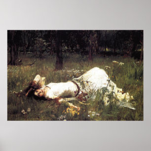 Affiche Ophelia, by John William Waterhouse, 1889