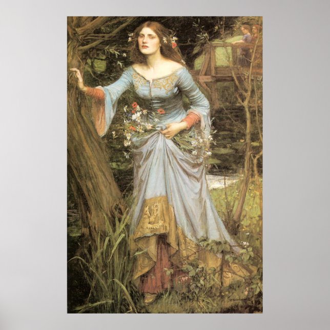 Affiche Ophelia - John William Waterhouse (Devant)