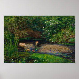 Affiche Ophelia par John Everett Millais