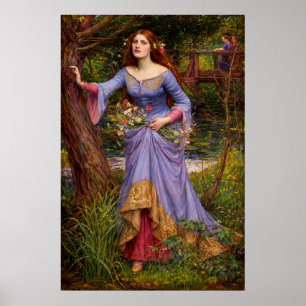 Affiche Ophélie par John William Waterhouse