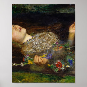 Affiche Ophélie Peinture De John Everett Millais