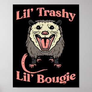 Affiche Opossum Lil Trashy Bougie Possum Street Chat Homme