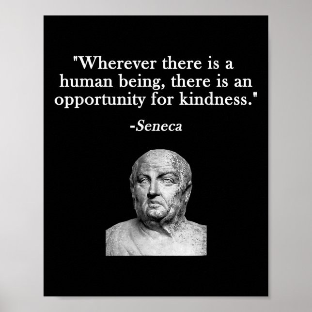 Affiche Opportunité Pour Sensation Seneca Stoicism Stoic P (Devant)