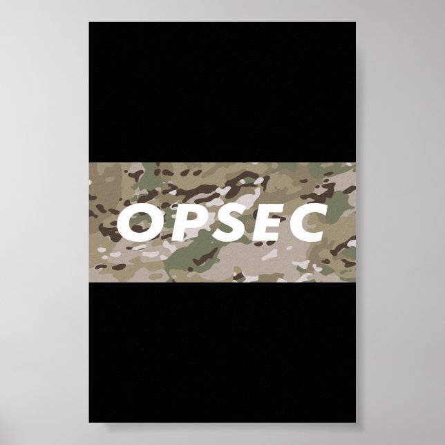 Affiche OPSEC - Sécurité des opérations (Devant)