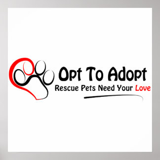 Affiche Opter Pour L'Adoption