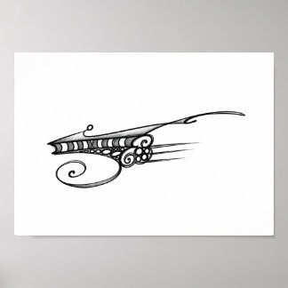 Affiche Optical space ship