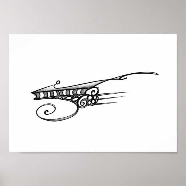 Affiche Optical space ship (Devant)