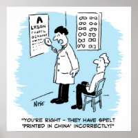 Opticien faisant un examen de la vue