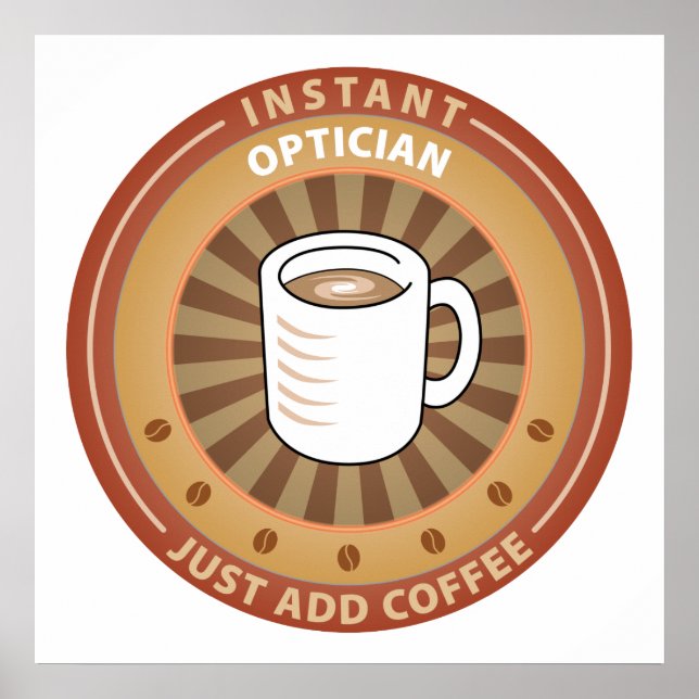 Affiche Opticien instantané (Devant)