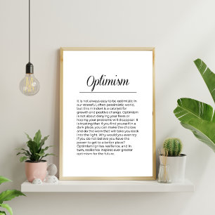 Affiche OpTIMISME Inspiration de l'impression