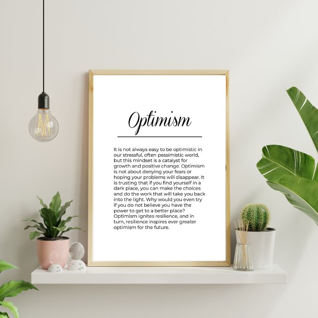 Affiche OpTIMISME Inspiration de l'impression (Créateur téléchargé)