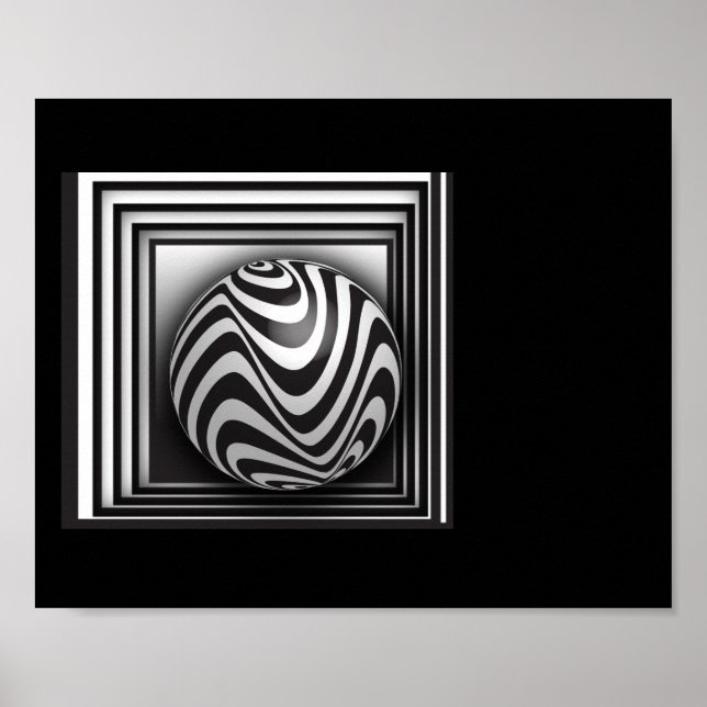 Affiche Optique via Formes (Devant)