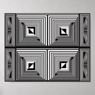 Affiche Optique via Formes