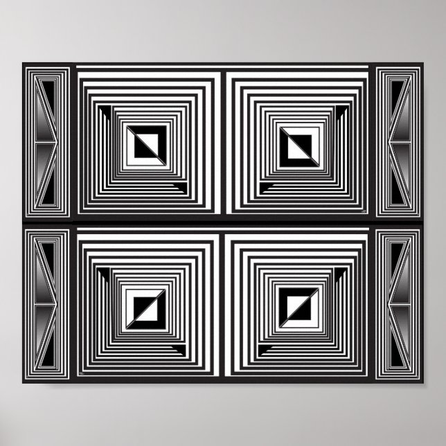 Affiche Optique via Formes (Devant)